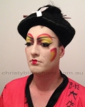 Geisha inspired drag makeup November 2013